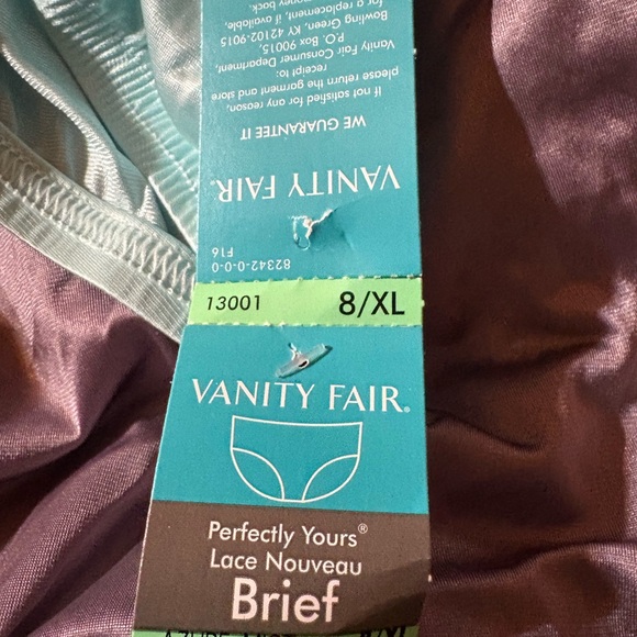 Vanity Fair Women's Satin Briefs in Lavender - Picture 3 of 3